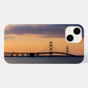 Orange Dusk Mackinac Bridge Case-Mate iPhone Case