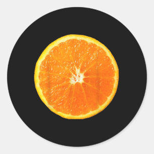 Orange Easy Funny Matching Halloween Costume for Classic Round Sticker