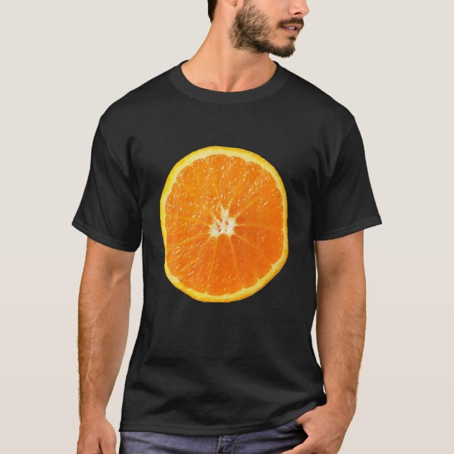 Orange Easy Funny Matching Halloween Costume For T-Shirt (Front)