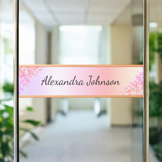 Orange Elegant Modern Professional Office Door Sign (Creator Uploaded)