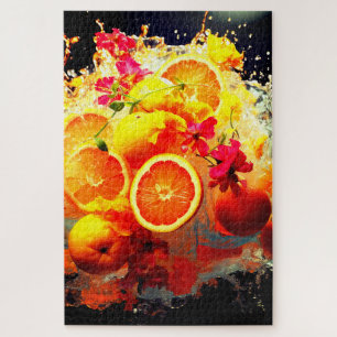 Orange Explosion Jigsaw Puzzle