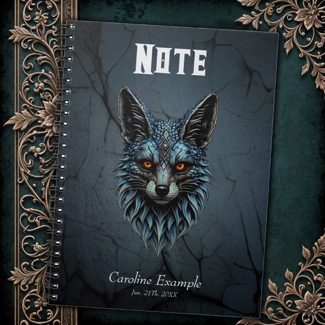 Orange eyes, cool fur: The dazzling fox. Notebook (Creator Uploaded)