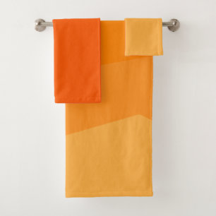 Orange Fade  Bath Towel Set