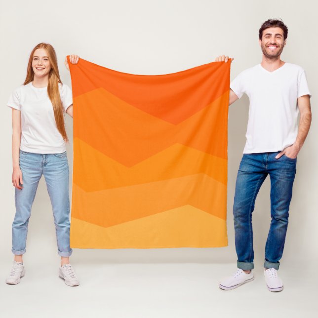 Orange Fade  Fleece Blanket (In Situ)
