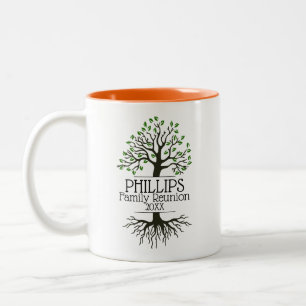 Orange Family Reunion Two-Tone Coffe Two-Tone Coffee Mug