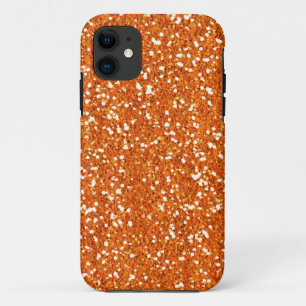 Orange Faux Glitter Case-Mate iPhone 5 Case