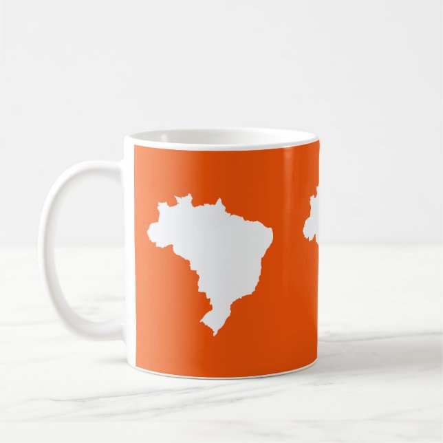 Orange Festive Brazil at Emporio Moffa Coffee Mug (Left)