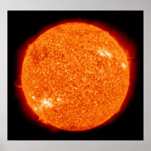 Orange Fires of the Sun Poster