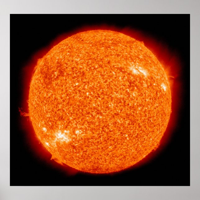 Orange Fires of the Sun Poster (Front)