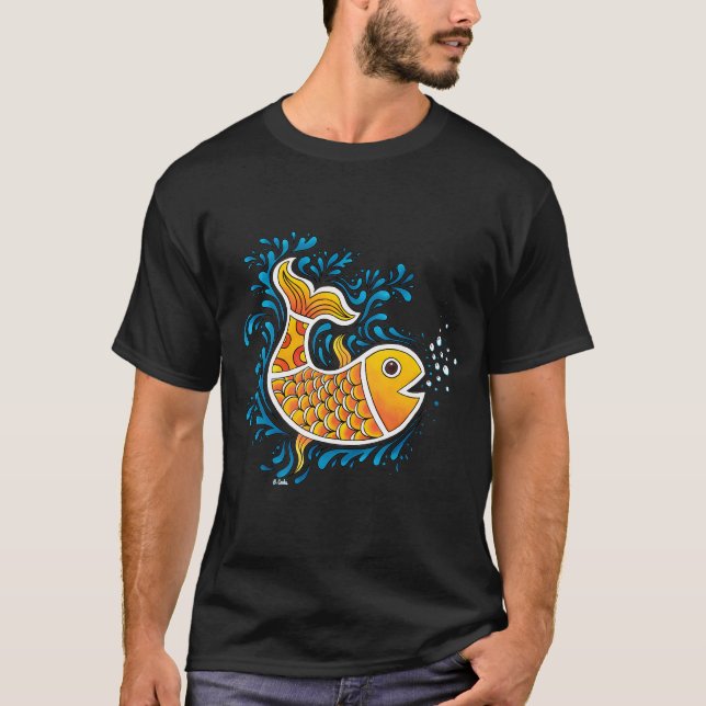 Orange Fish T-Shirt (Front)