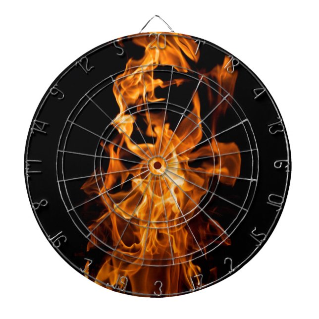 Orange flame dartboard (Front)