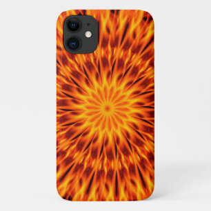 Orange Flames Kaleidoscope iPhone 11 Case