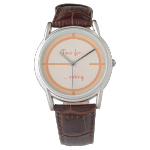 Orange Flames of a Candle Colours with Text Watch