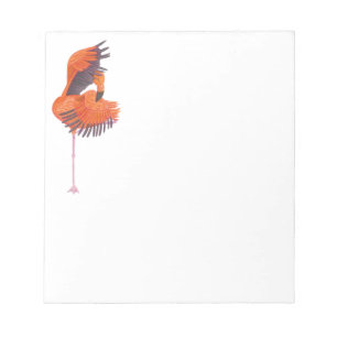 Orange Flamingo in Dance Pose Notepad