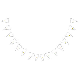 Orange floral design with intricate motifs and gra bunting 
