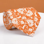 Orange Floral Pattern Custom Necktie<br><div class="desc">This custom necktie features a sophisticated floral pattern, making it a stylish and unique accessory. It's perfect for adding a touch of personality to any outfit, whether it's for a special occasion or everyday wear. The high-quality fabric ensures a comfortable and long-lasting wear, and the custom design allows you to...</div>
