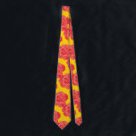 Orange Floral Rose Flower Pattern Gift Party Favor Tie<br><div class="desc">Designed with cool orange floral patterns that makes a great gift or party favor for birthdays,  weddings,  wedding anniversary or any events or celebrations!</div>