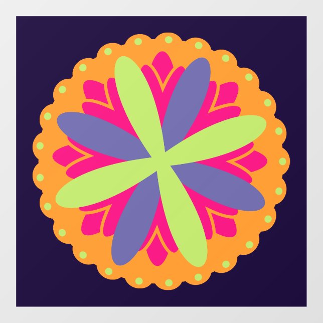Orange floral shapes illustration (Sheet)