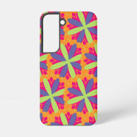 Orange floral shapes illustration
