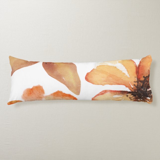Orange flower body cushion (Front)