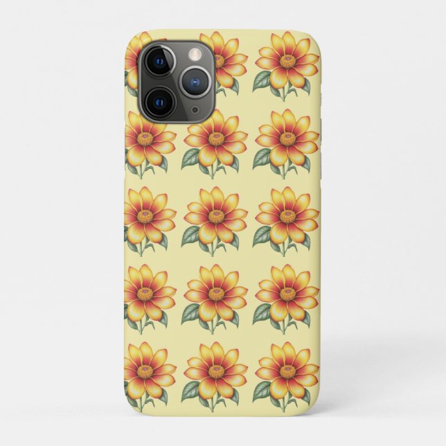 Orange Flower Case-Mate iPhone Case (Back)