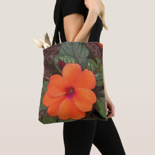 Orange Flower Closeup Tote Bag