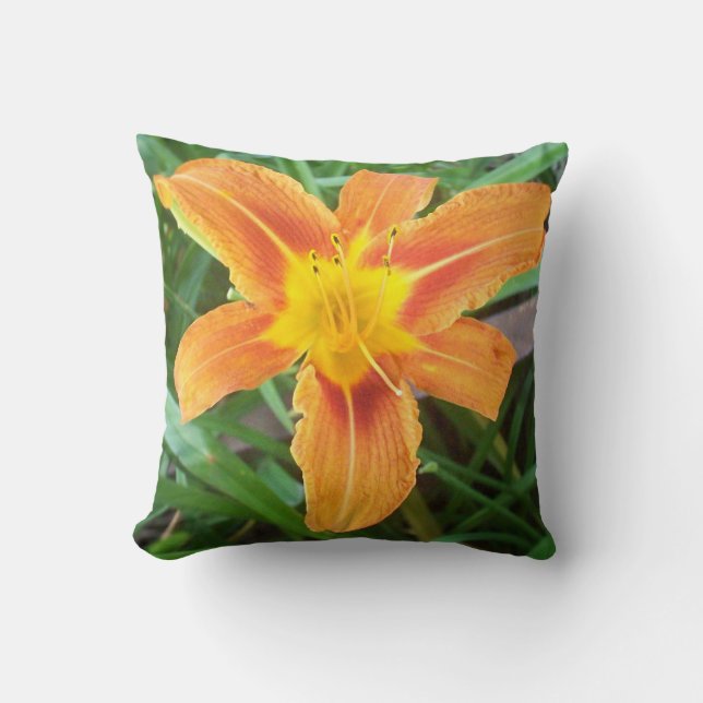 Orange Flower Cushion (Front)