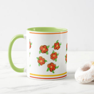 Orange Flower Designer Mug