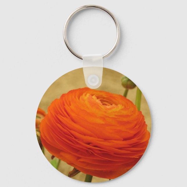 Orange Flower Key Ring (Front)