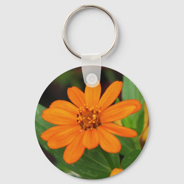 Orange Flower Key Ring (Front)