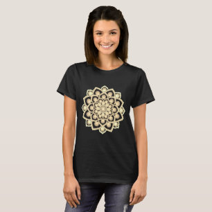 Orange Flower Mandala 3 T-Shirt