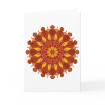 Orange Flower Mandala