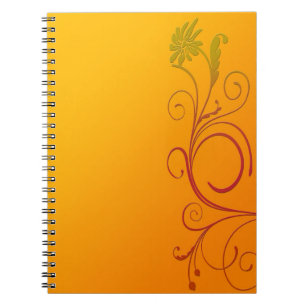 Orange Flower Notebook