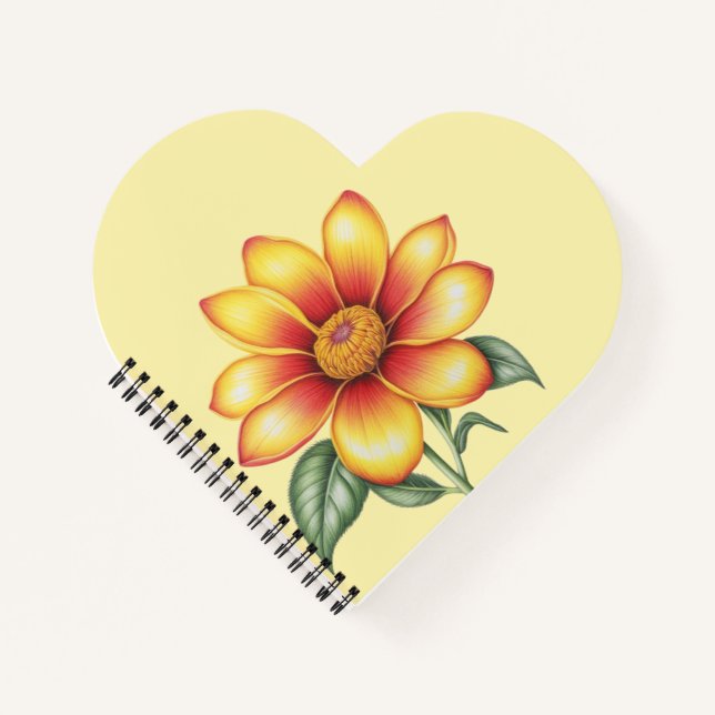 Orange Flower Notebook (Front)