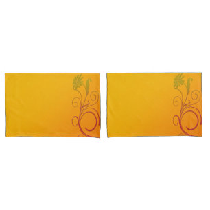 Orange Flower Pillowcase