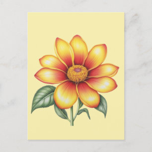 Orange Flower Postcard
