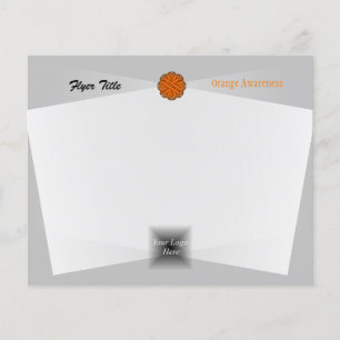 Orange Flower Ribbon by Kenneth Yoncich Flyer
