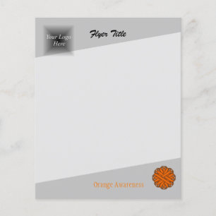 Orange Flower Ribbon by Kenneth Yoncich Flyer