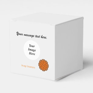 Orange Flower Ribbon Template by Kenneth Yoncich Favour Box