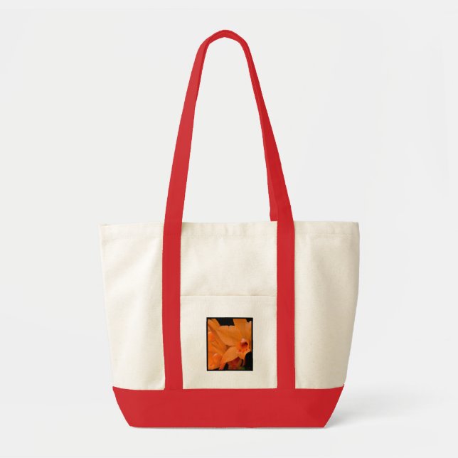 Orange Flower Tote Bag (Front)