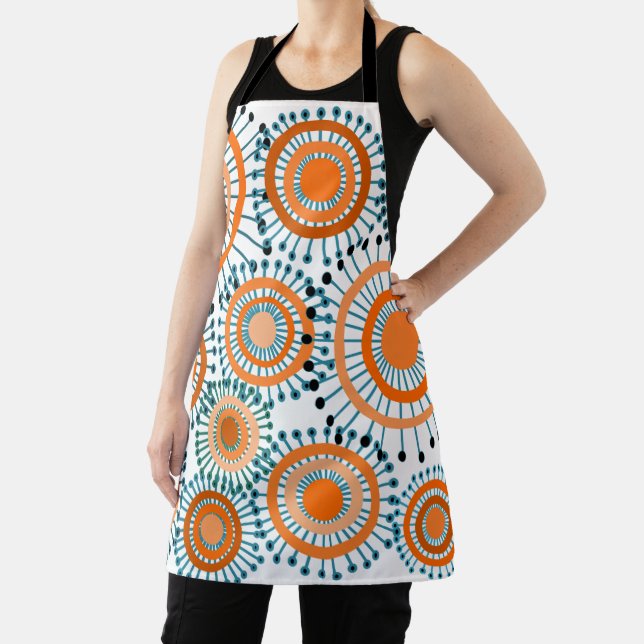 Orange Flowers  Apron (Insitu)
