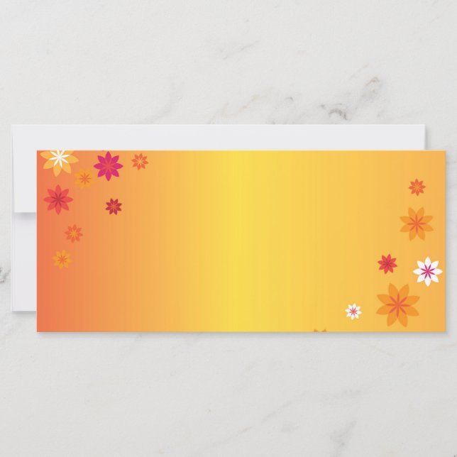 Orange Flowers Book Mark (Front)
