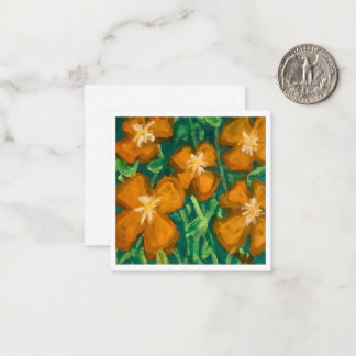 Orange Flowers Card
