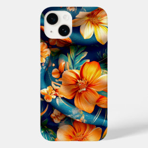 Orange Flowers Everywhere Case-Mate iPhone 14 Case