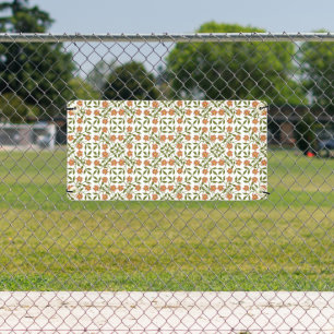 Orange Flowers, Floral Pattern, Greenery, Boho Banner