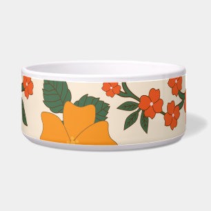 Orange Flowers, Floral Pattern, Pattern Of Flowers