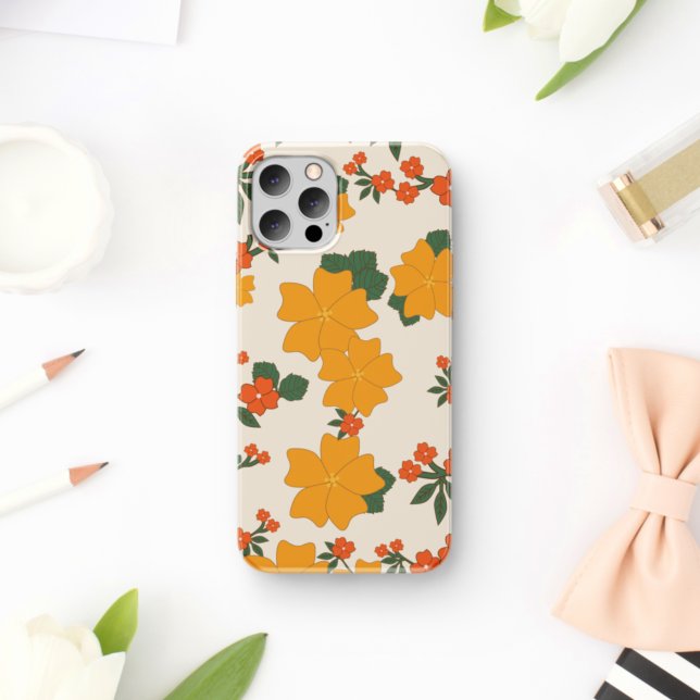 Orange Flowers, Floral Pattern, Pattern Of Flowers (Creator Uploaded)