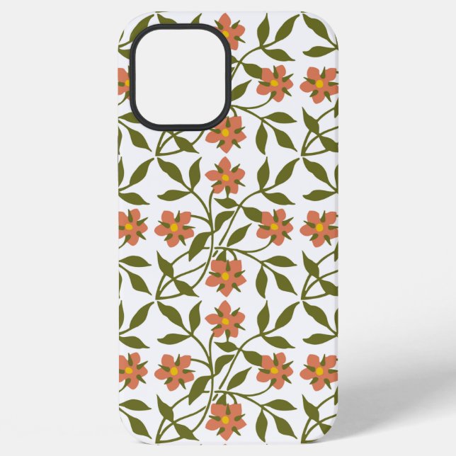 ORANGE FLOWERS  iPhone CASE (Back)