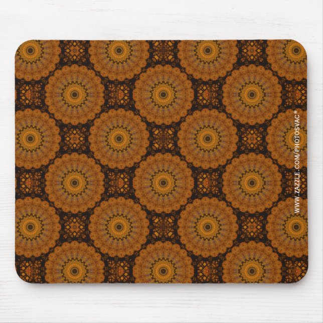 Orange Flowers Mouse Pad (Front)
