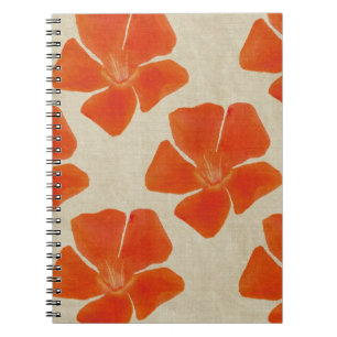 Orange Flowers Notebook